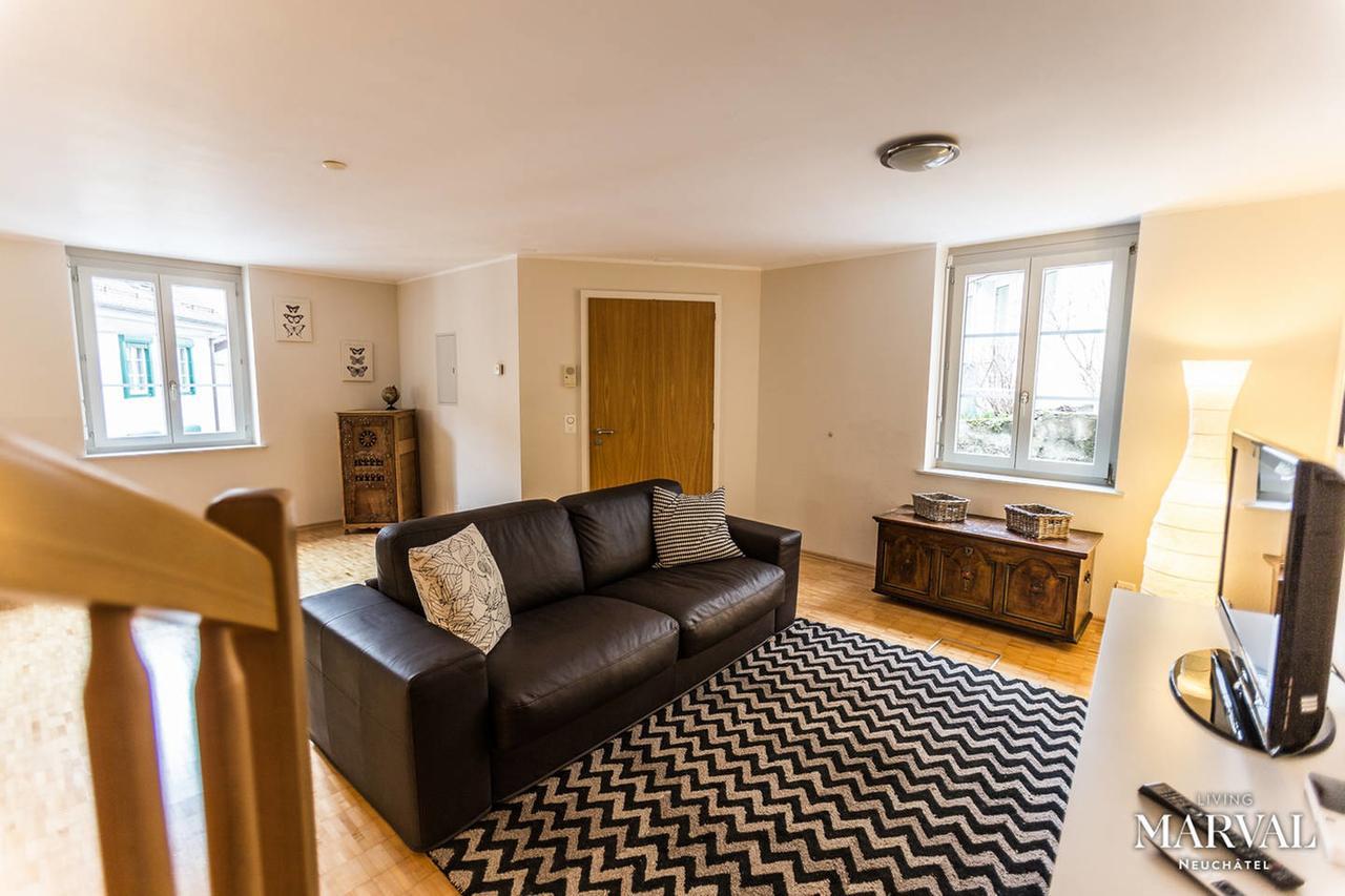Aparthotel Les Galeries Marval à Neuchâtel Extérieur photo