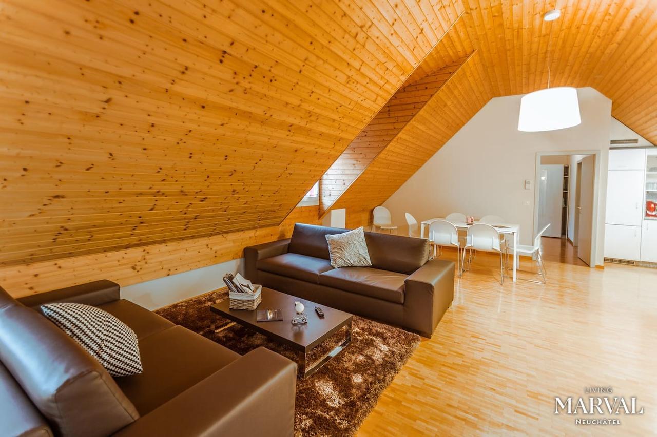 Aparthotel Les Galeries Marval à Neuchâtel Extérieur photo