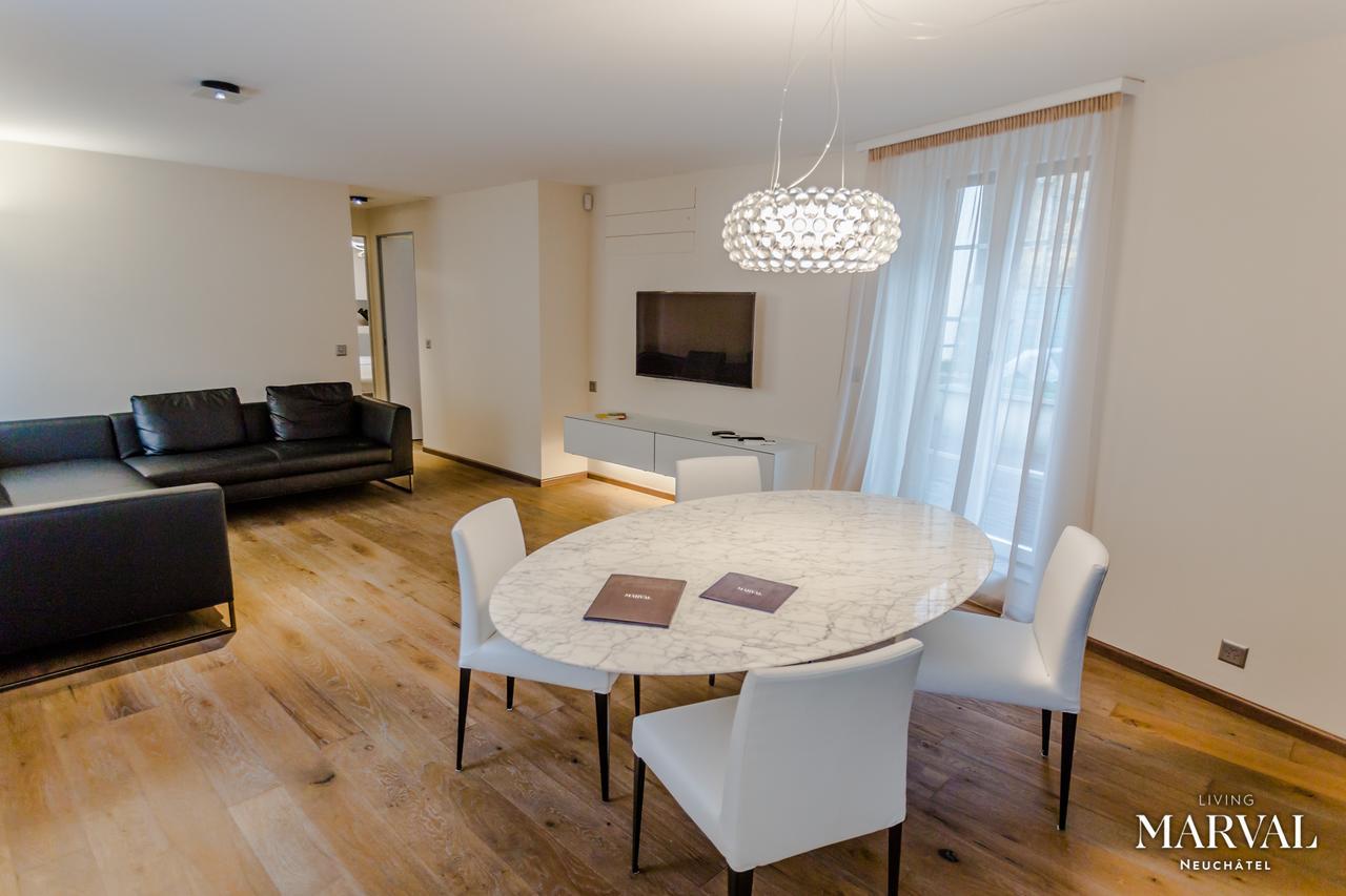 Aparthotel Les Galeries Marval à Neuchâtel Extérieur photo